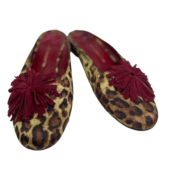Liz Claiborne Riva Animal Print Slip On Heels - Picture 3 of 8